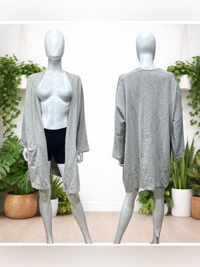 Donni Grey Sandwash Cardigan NWT [766]